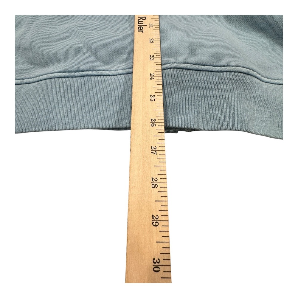 Herschel Supply Co. Cardigan Sweatshirt Light Blue Cotton Blend Size M - Picture 8 of 10